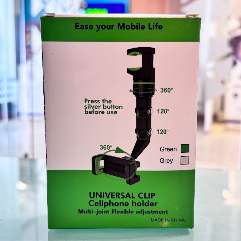 Mobile Stand – High-Quality 360° Universal Rearview Mirror Phone Holder