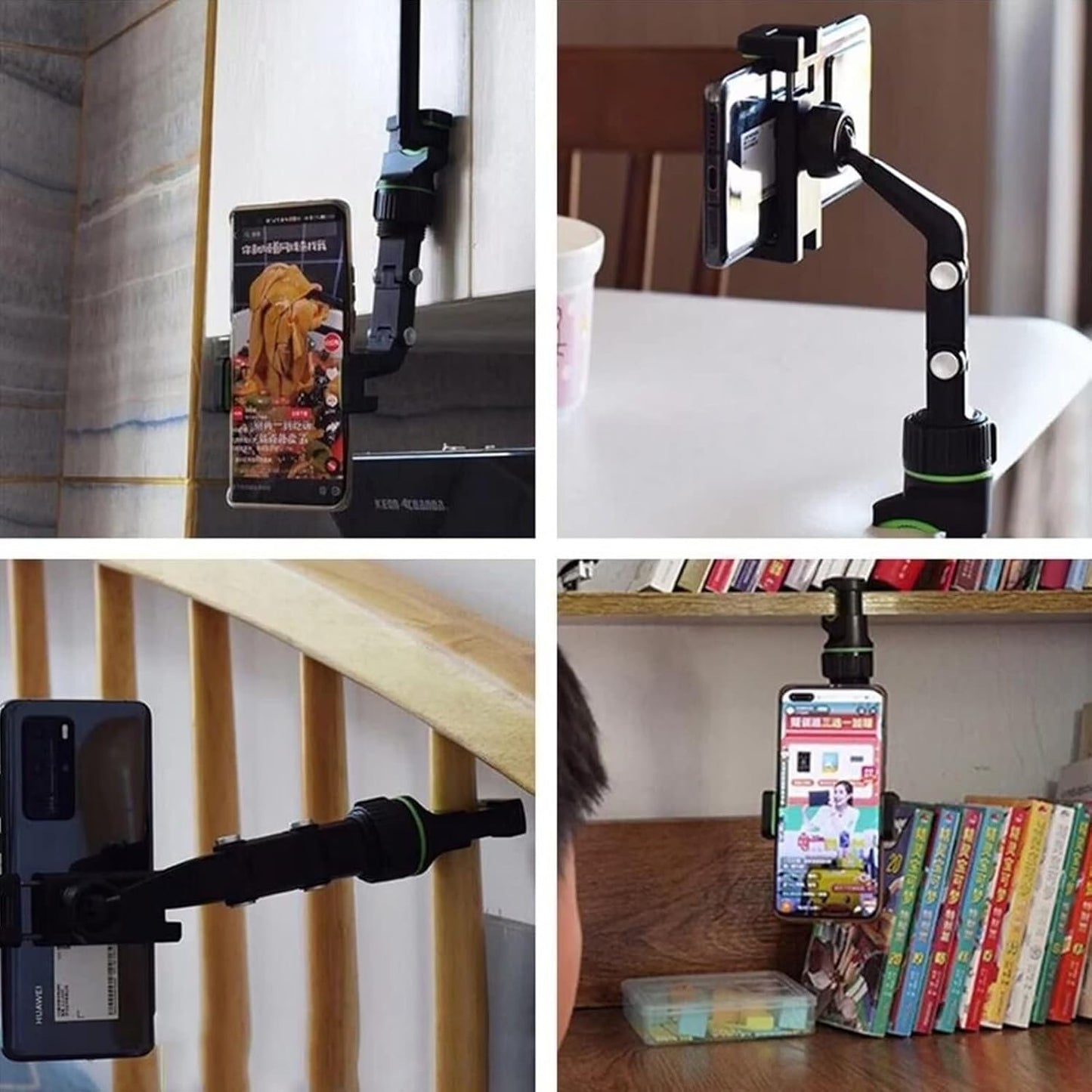 Mobile Stand – High-Quality 360° Universal Rearview Mirror Phone Holder