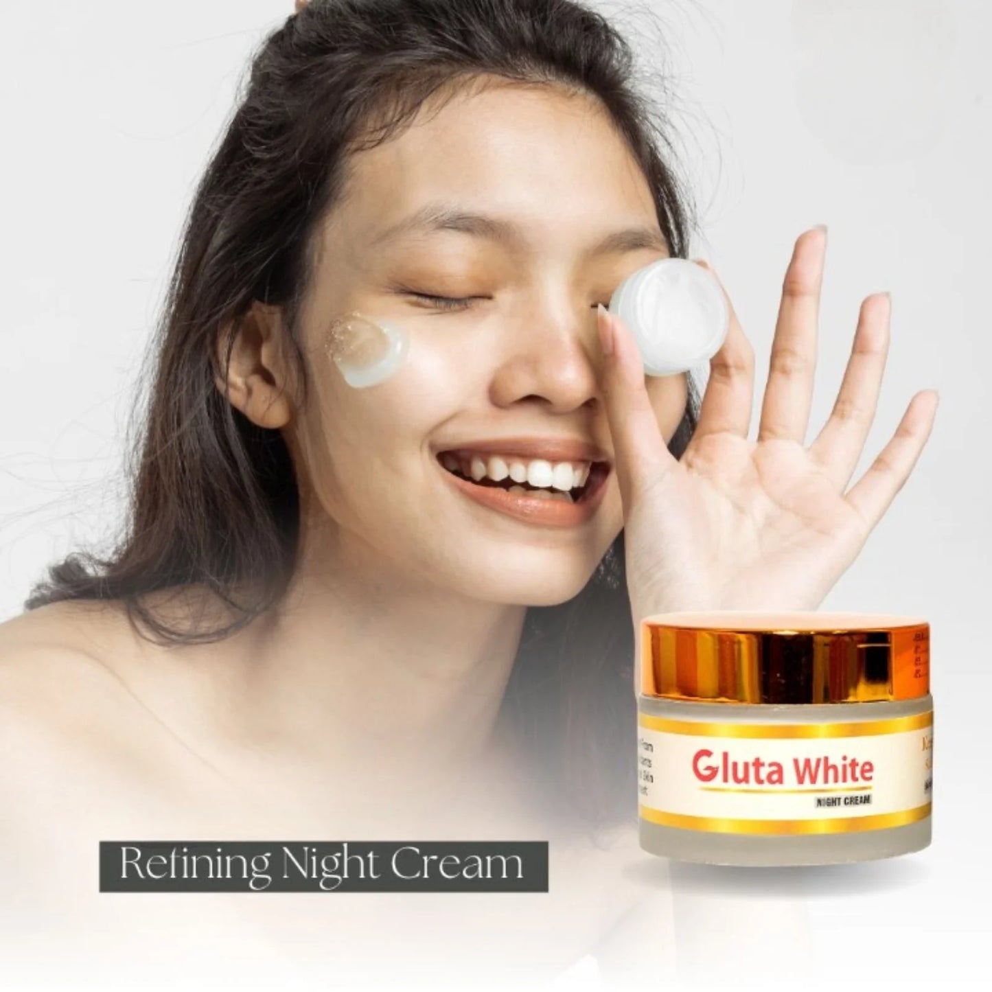 Gluta White Day & Night Cream β Whitening, Anti-Aging & Hydrating Face Care (50g)