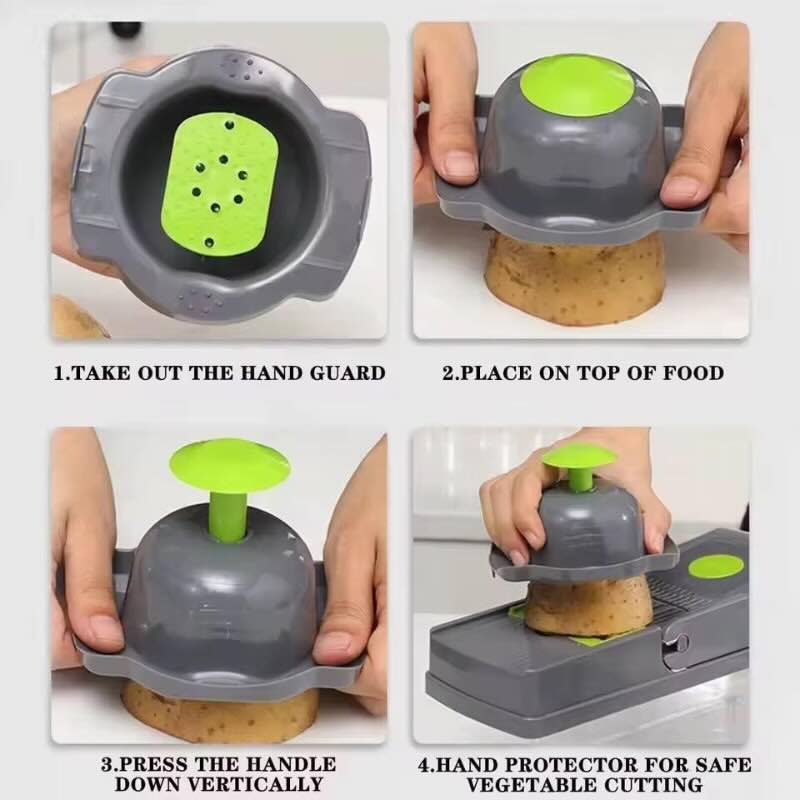 16-in-1 High-Quality Vegetable Chopper &Mandoline Slicer – Multifunctional Food Cutter, Grater & Spiralizer