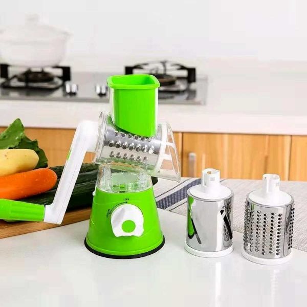 Tabletop Drum Grater – Manual Vegetable Cutter, Slicer & Multi-Functional Kitchen Gadget (Random Color)