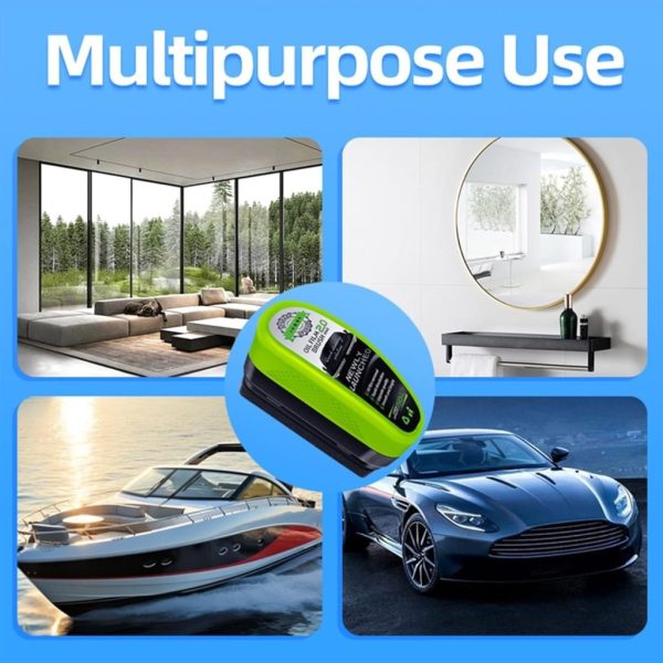 Universal Glass Cleaner – Clear Vision Car Windshield Oil Film Remover with Brush