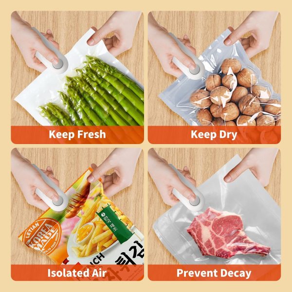Mini 2-in-1 USB Rechargeable Heat Sealing Machine with Cutter – Portable Snack & Food Bag Sealer