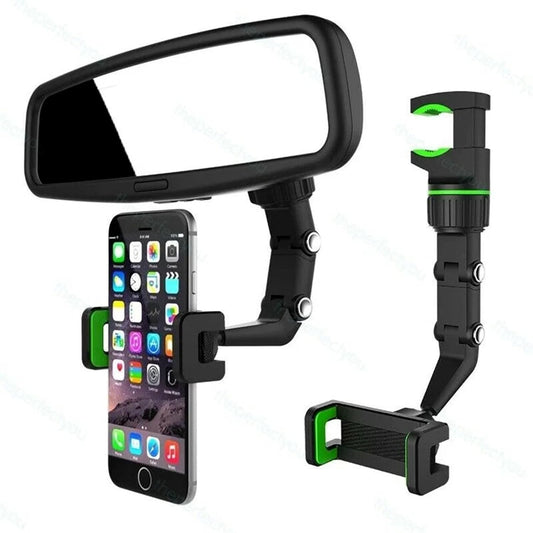 Mobile Stand – High-Quality 360° Universal Rearview Mirror Phone Holder