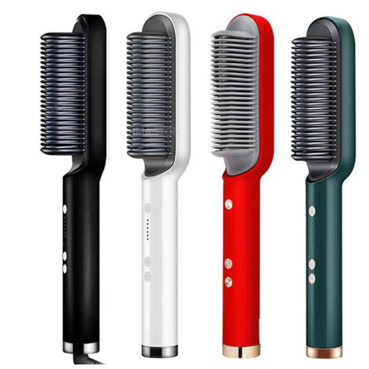 Hair Straightener Brush & Styler 909 – 5-Temperature Dual-Purpose Hair Styling Tool