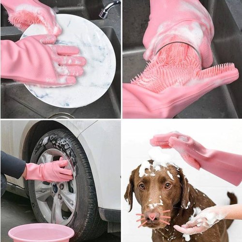 Reusable Washing Gloves – Multi-Purpose Cleaning for Kitchen, Bathroom, Car & Pet