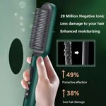 Hair Straightener Brush & Styler 909 – 5-Temperature Dual-Purpose Hair Styling Tool