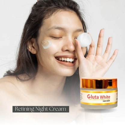Gluta White Day & Night Cream – Whitening, Anti-Aging & Hydrating Face Care (50g)