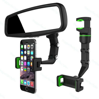 Mobile Stand – High-Quality 360° Universal Rearview Mirror Phone Holder