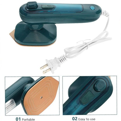 Portable Mini Steam Iron — Handheld 2-in-1 Garment Steamer for Home & Travel