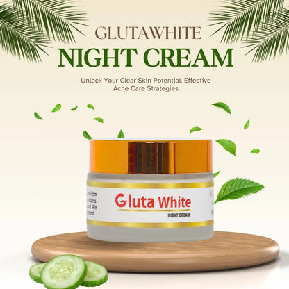 Gluta White Day & Night Cream – Whitening, Anti-Aging & Hydrating Face Care (50g)