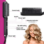 Hair Straightener Brush & Styler 909 – 5-Temperature Dual-Purpose Hair Styling Tool