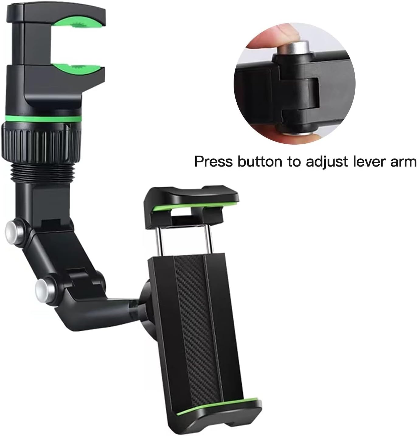Mobile Stand – High-Quality 360° Universal Rearview Mirror Phone Holder