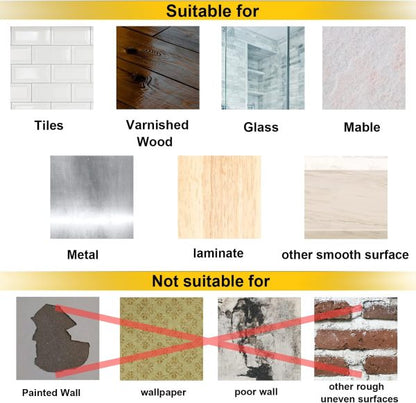 10-Heavy Duty Self Adhesive Wall Hooks & Screws – No Drill, Reusable, Damage-Free Hanging Solution