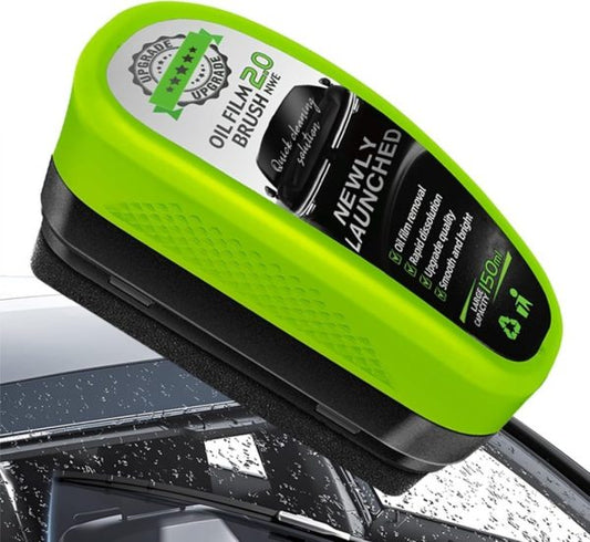 Universal Glass Cleaner – Clear Vision Car Windshield Oil Film Remover with Brush