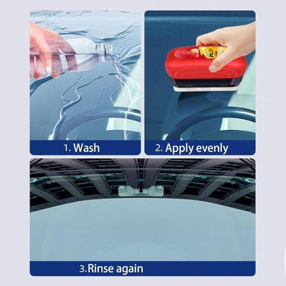 Universal Glass Cleaner – Clear Vision Car Windshield Oil Film Remover with Brush