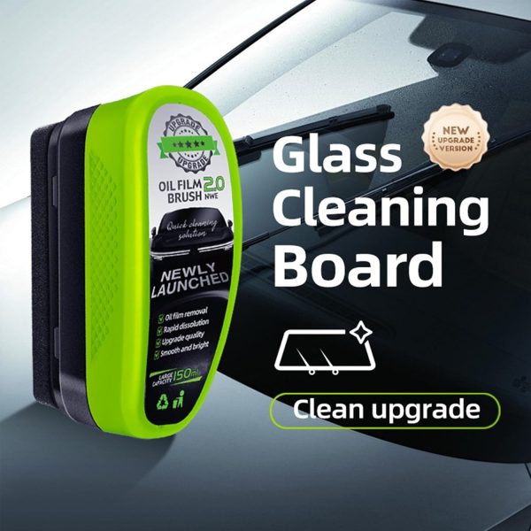 Universal Glass Cleaner – Clear Vision Car Windshield Oil Film Remover with Brush