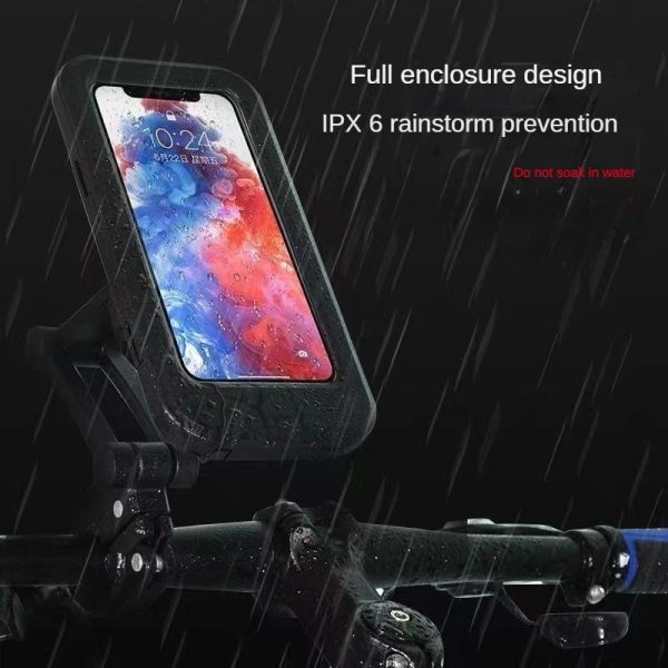 Waterproof Magnetic Bicycle Phone Holder – 360° Rotatable Mount