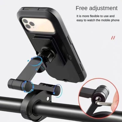 Waterproof Magnetic Bicycle Phone Holder – 360° Rotatable Mount